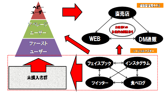 SNSの活用についての説明図